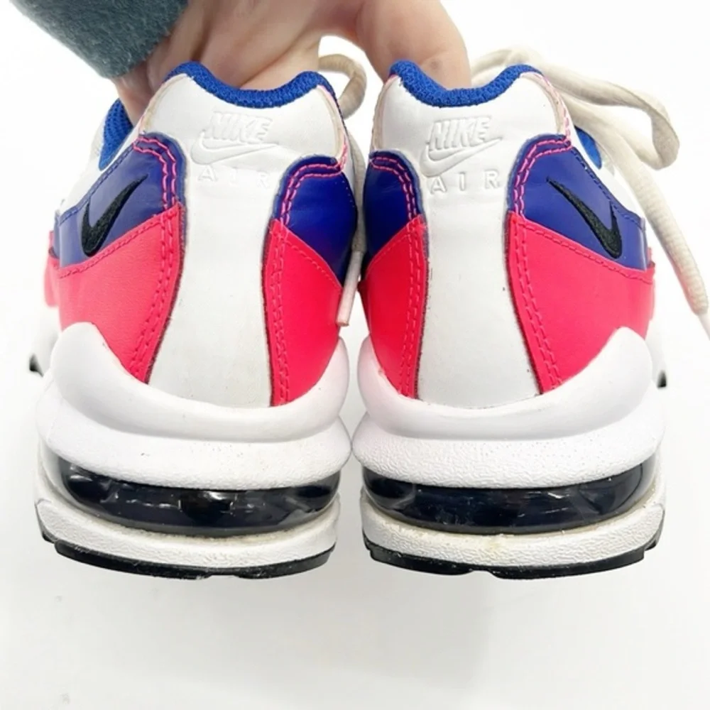 Nike Air Max 95 Gs Solar Shoes Size 3.5 red Blue White